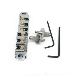 Kit de pont de guitare électrique en alliage de zinc avec <span class=keywords><strong>barre</strong></span> de maintien et cordier pour guitare LP à 6 cordes - Product Image 4