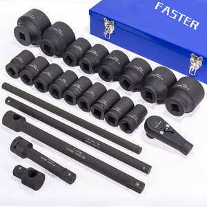 Juego de Llaves de Tubo, Kit de Herramientas de Reparación, Barra de Extensión de Accionamiento Profundo de 1 Pulgada <span class=keywords><strong>DR</strong></span> con Estuche de 27 mm a 80 mm - Product Image 3