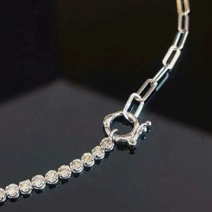 Xinfly Fashion Choker 18k Pure Gold 1.0ct Natural Diamond Tennis <b>Necklace</b> - Product Image 3