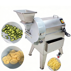 Machine industrielle à découper les légumes en dés (concombre, carotte), à trancher les oignons en rondelles et à couper le chou pour la restauration - Product Image 1