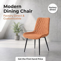 Chaise de salle à manger moderne rembourrée, dossier matelassé en losanges, assise souple, hauteur réglable, pliable, pieds coniques noirs, pour la maison et les restaurants