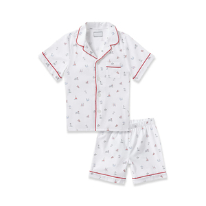 Ensemble de sommeil inclusif pour femme : short boutonné et haut décontracté 100 % coton, grandes tailles et essentiel pour la confiance en soi - Product Image 1