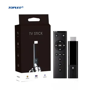 Topleo Tv Stick Android 11.0 Os S905W2 easy to use 2g 16g Wifi new fire 4k max game android tv stick