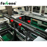 Machine à plier le papier semi-automatique Forbona Cookies Carton avec PLC et moteur, 40-55 boîtes/min