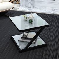 AILICHEN Table basse moderne en acier inoxydable et verre pour maison chinoise, beau design pour salon, meubles de maison