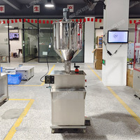 Halbautomatische Pastenfüllmaschine mit Mischer Kosmetik- und Reinigungsmittel-Füllmaschinen Pneumatische Pastenfüllmaschine