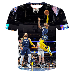 Livraison gratuite, <span class=keywords><strong>maillot</strong></span> de basket-ball <span class=keywords><strong>des</strong></span> <span class=keywords><strong>Grizzlies</strong></span> Ja Morant, dernière saison # T-shirt décontracté pour homme, imprimé en 3D, corps entier, 12 pièces - Product Image 2
