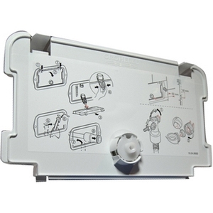 Cisterna de Repuesto Underplate Art 37643 para Inodoro, Rectangular, de Plástico, Montada en la Pared, con Doble Descarga, para Baño - Product Image 1