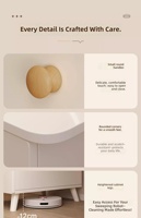 Table de toilette moderne en bois massif haut de gamme pour chambre d'hôtel, petit espace, nouveau modèle 2025, coiffeuse miroir tout-en-un, bureau de maquillage, table de chevet