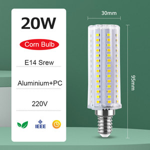 220V 24W E27 Gốm Đèn Độ Sáng Cao Có Thể Điều Chỉnh Nhà Quạt Trần Ánh Sáng Bóng Đèn Tiết Kiệm Năng Lượng Hoa Hình Dạng LED Ngô Đèn E14 - Product Image 6