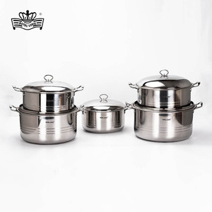 <span class=keywords><strong>Royal</strong></span> Louis 10 Pcs Đa Chức Năng Canh Nồi Đặt Thép Không Gỉ Nấu Ăn Nồi Đặt 30/32/34/36/38Cm Cổ Phiếu Nồi Nhà Bếp Đồ Nấu Nướng Bộ - Product Image 2