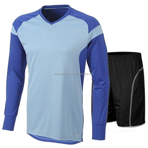 Professional Soccer Goalkeeper Uniform Set 100% Cotton Eco-Friendly Moisture-Wicking Customized Colors Logo Printing - Product Image 6