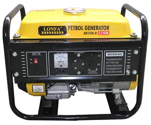 1Kva 1Kw 1.5Kw 3Kva 3Kw 7 Kva 220V Generator Gasoline Electric Generating Single Phase Ac Gas Biogas Dc 12V Portable Generators