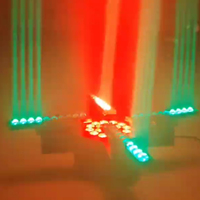 Escenarios Móviles LED RGBWauv para Discotecas y Clubes, IP33 Ra90, Focos de Aluminio y Plástico, Control DMX512