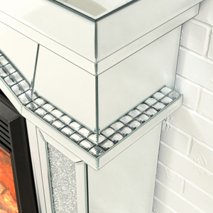 Meuble TV moderne réglable avec foyer encastré en forme de dôme, 46 po (L) x 12,5 po (P) x 41 po (H), pour salon - Product Image 6