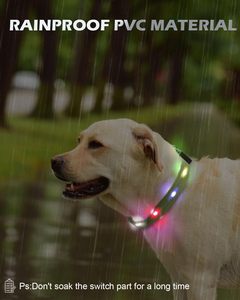 UMIONE Usine BSCI Vente en gros Collier pour chien en PVC imperméable durable de haute qualité Rubans <span class=keywords><strong>LED</strong></span> RVB simples Lumières clignotantes d'extérieur - Product Image 5
