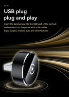 Adaptador USB WiFi6 de Alta Velocidad, Inalámbrico y Portátil, CarPlay y Android Auto para Estéreo de Auto