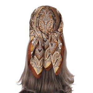 Pañuelo Cuadrado de Seda Sintética para <span class=keywords><strong>Hombre</strong></span> y Mujer, Decorativo, de Verano, 70*70 cm, para Mujer - Product Image 5