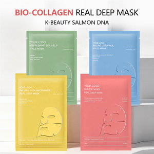 Mascarilla Facial de Colágeno <span class=keywords><strong>Bio</strong></span> OEM de Marca Privada, Transdérmica, Hidratante y Reafirmante, Vegana, para Piel de Cristal Coreana, K-Beauty, Venta al por Mayor ODM - Product Image 1