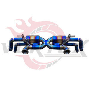 ท่อไอเสีย Vortex Exotic Blue Titanium Valvetronic Performance สำหรับ Audi R8 V10 5.2L ปี 2020-2024 ระบบท่อไอเสียแบบ X-Pipe Racing Muffler - Product Image 2