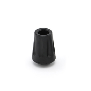 Embout de bâton de randonnée Work Record, petit, rond, en caoutchouc noir, universel pour bâtons de randonnée - Product Image 3