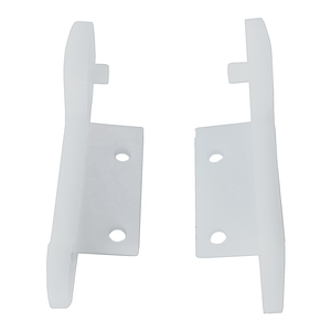 Bouchon d'extrémité moderne <span class=keywords><strong>de</strong></span> 4 pouces en nylon/plastique blanc pour pièces <span class=keywords><strong>de</strong></span> loquet <span class=keywords><strong>de</strong></span> <span class=keywords><strong>porte</strong></span> roulante commerciale, installation par vis, garantie 1 an, facile <span class=keywords><strong>à</strong></span> installer - Product Image 1