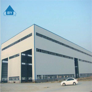 Kết cấu thép đúc sẵn kho không gian Khung nhà máy lợp phẳng/xây dựng kim loại - Product Image 1