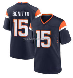 सर्वश्रेष्ठ गुणवत्ता कस्टम #15 निक बोनिटो अमेरिकी फुटबॉल जर्सी - Product Image 4