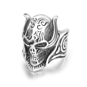 Skeleton Skull <b>Titanium</b> Steel <b>Ring</b> For <b>Men</b> Index Finger Gift Jewelry - Product Image 5