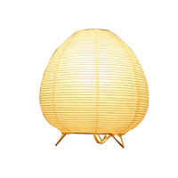 Lampe de table d'art japonais fait à la main E14 Ampoule Lanterne Lampadaires Lampe en papier de riz