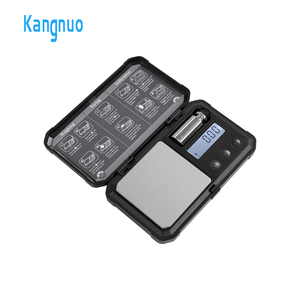 Báscula digital electrónica de bolsillo para joyería, con sensor de pantalla LCD de alta precisión, plataforma de acero inoxidable y diseño Gold Diamond. - Product Image 1