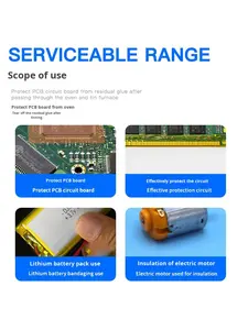 Goldfinger resistente alle alte Temperature Polyimide <span class=keywords><strong>PI</strong></span> nastro 400 ° isolamento termico e saldato per il telefono cellulare riparatore strumento - Product Image 4