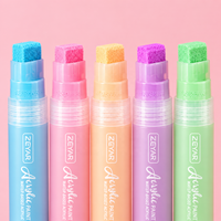 Ensemble de stylos marqueurs acryliques à 6 couleurs de grande capacité avec logo personnalisé M10 pour le dessin DIY, la peinture à l'aquarelle et l'art