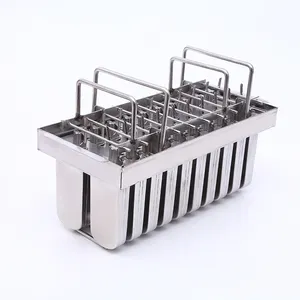 20 Cavities Stainless Steel Popsicle Molds for Popsicles Maker Ice Lolly Ice Cream Pops Bars Stick Holder