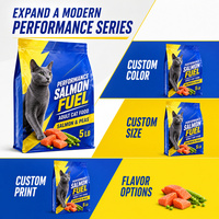 Sachet à bec verseur pour aliments pour chats, portions individuelles, friandises, logo personnalisé, imprimé numériquement, qualité alimentaire, étanche à l'humidité, thermoscellable, sac PET+Aluminium+PE