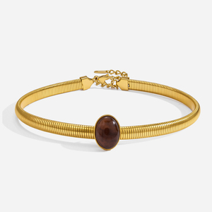 5 millimetri Robusto Torto Chocker Della <span class=keywords><strong>Collana</strong></span> Donne 18K Oro In Acciaio Corda Catena Dei Monili Della <span class=keywords><strong>Collana</strong></span> - Product Image 1