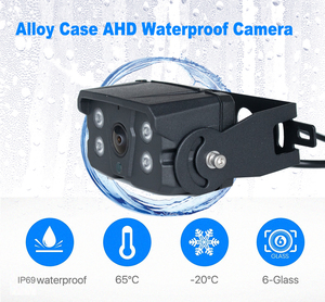 4Pin Heavy Duty xe AHD 1080p <span class=keywords><strong>Rear</strong></span> <span class=keywords><strong>View</strong></span> Backup máy ảnh đảo ngược tầm nhìn ban đêm không thấm nước kim loại trường hợp 12V 24V cho xe tải van rvs - Product Image 5