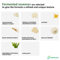 Masque facial en feuille d'extrait de ginseng naturel à marque privée, fermenté, probiotique, éclaircissant, anti-âge, hydratant, réparateur, soin de la peau