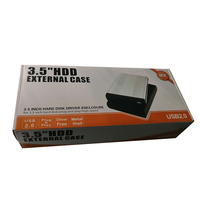 Boîtier externe pour disque dur SSD/HDD 3,5 pouces USB 2.0, adaptateur de serveur NVMe SAS 3,5 pouces avec interface interne SATA USB 2.0