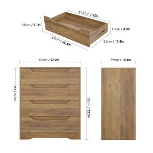 Morden Solid Reclaimed Antik Holz Kommode Design für Kleidung - Product Image 6