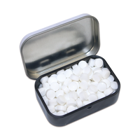 Boîtes de menthes coulissantes sans sucre, bonbons en comprimés, confiserie, menthes sucrées