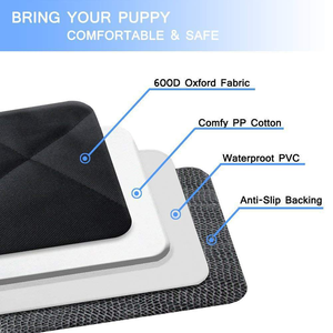 Coussin de siège de voiture pour animaux de compagnie pliable et imperméable, personnalisé, multi-tailles, pour chiens, avec design antidérapant - Product Image 3