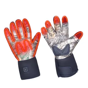 Winter Ski Electric Heated Gloves Rechargeable Motorcycle Men Women Battery Heated Thin Work Gloves Liners Heated Gloves Liner