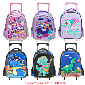 <span class=keywords><strong>Mochila</strong></span> Infantil Impermeable Unisex <span class=keywords><strong>con</strong></span> Diseño <span class=keywords><strong>de</strong></span> Dinosaurio Sirena, <span class=keywords><strong>con</strong></span> Cierre <span class=keywords><strong>de</strong></span> Cremallera, <span class=keywords><strong>Ruedas</strong></span> <span class=keywords><strong>de</strong></span> Carro, Estilo <span class=keywords><strong>de</strong></span> Dibujos Animados <span class=keywords><strong>de</strong></span> Anime, Bolsa Escolar - Product Image 2