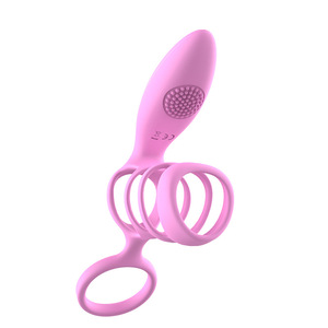 Anneau vibrant pour stimulation du point G/stimulation quadruple, jouet sexuel masculin, anneau pénien, vente en gros, livraison directe, adulte - Product Image 3