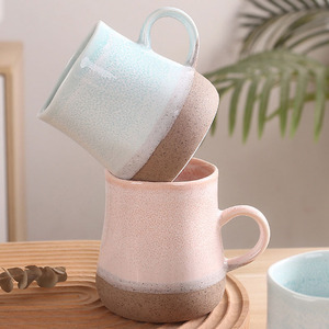 Ensemble <span class=keywords><strong>de</strong></span> tasses à café en céramique artisanale japonaise personnalisée, motif <span class=keywords><strong>de</strong></span> Noël unique et mignon <span class=keywords><strong>de</strong></span> style nordique, couleur rose mouchetée, vente en gros - Product Image 5