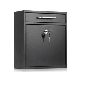 Buzón de metal montado en la pared Buzones estándar de acero galvanizado Buzón de periódico para exterior - Product Image 1