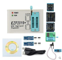 Nuevo Programador SPI USB de Alta Velocidad EZP2019 Compatible con 24 93 EEPROM 25 Flash BIOS Chip+5 Sockets Set Completo H224