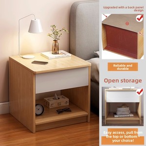 Table de chevet moderne en bois massif pour salon, petite table étroite pour chambre à coucher, mobilier polyvalent pour maison d'hôtes et appartement GEFAN GSMG03 - Product Image 3
