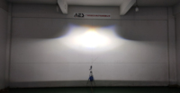 Objectif de projecteur Matrix BIled AES 1,8 pouces, lentille bleue 65W X1M, avec de nombreux éléments, installation sur le phare de voiture